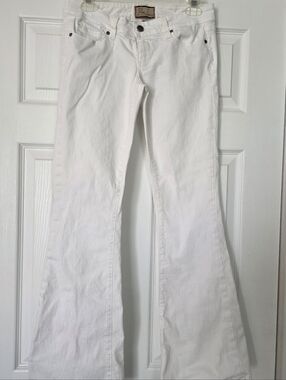 Paige Premium Denim Size 26 Crisp White 5 Pockets Canyon Flare Cotton Spandex